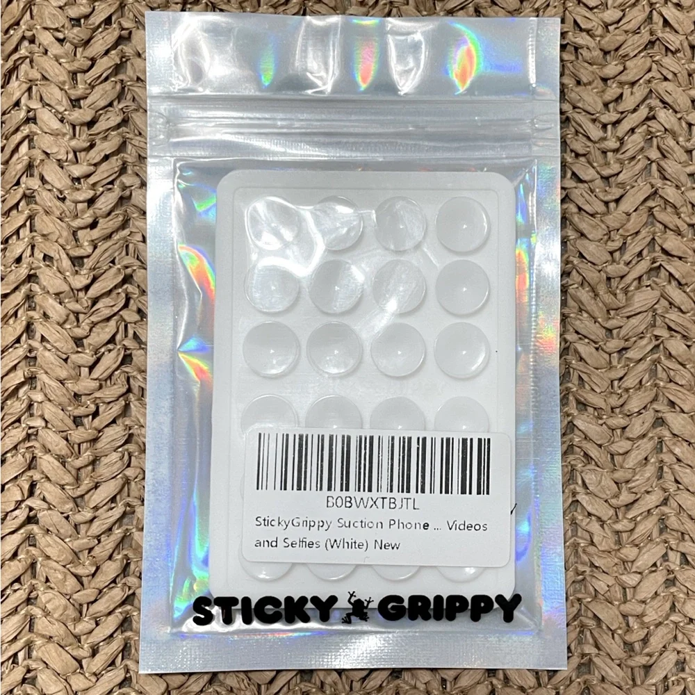 Sticky Grippy Silicone Suction Phone Holder - White